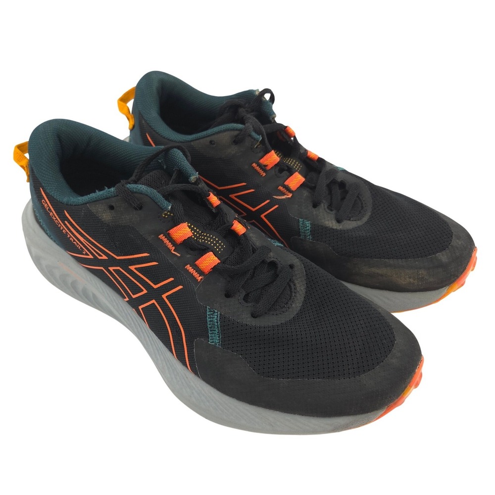 ASICS Gel Excite Trail 2 Sneakers Mens 8 Black Orange Running Shoes 1011B594 - Picture 1 of 11
